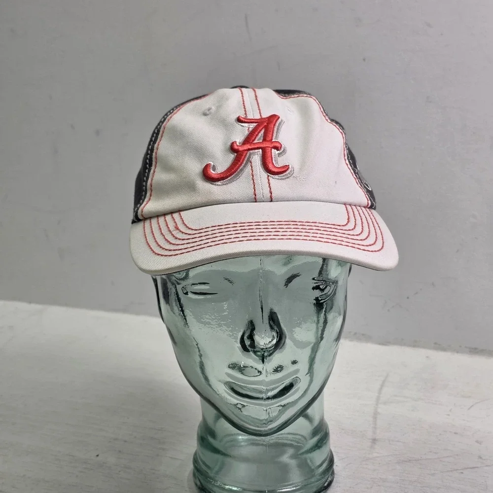Alabama Crimson Tide‎ NCAA SEC Top of the World Adjustable Cap Hat Red Gray EUC